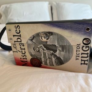 Les Mis handmade book jacket purse. Bought at craft show. Used once.